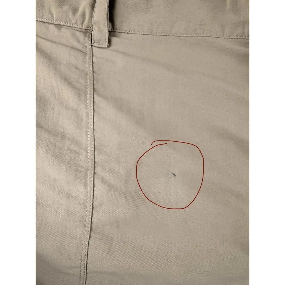 The North Face Mens XXL Beige Paramount Convertible Zip Off Hiking Cargo Pants